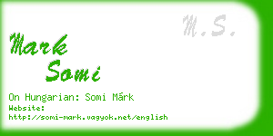 mark somi business card