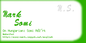 mark somi business card